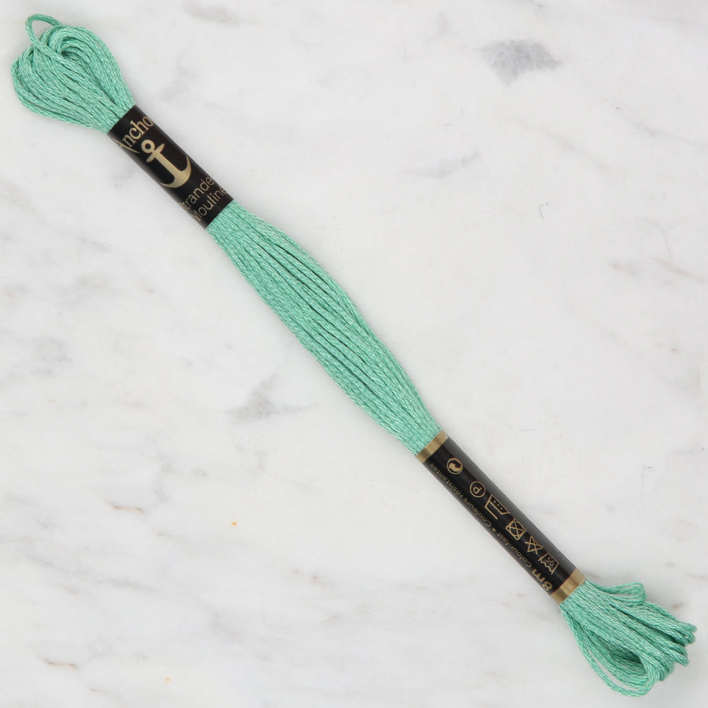 Anchor Stranded Mouline Embroidery Thread, 8m, Green - 0204