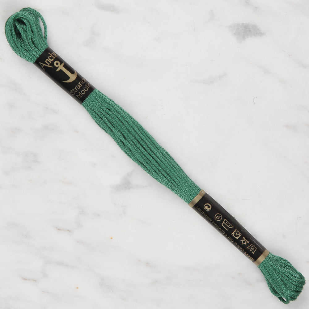 Anchor Stranded Mouline Embroidery Thread, 8m, Green - 0210