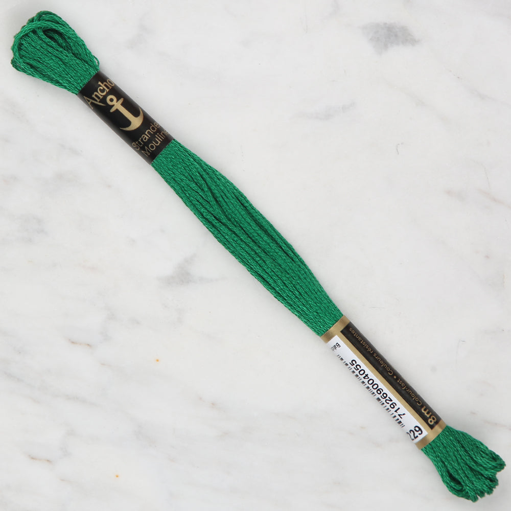 Anchor Stranded Mouline Embroidery Thread, 8m, Green - 0229