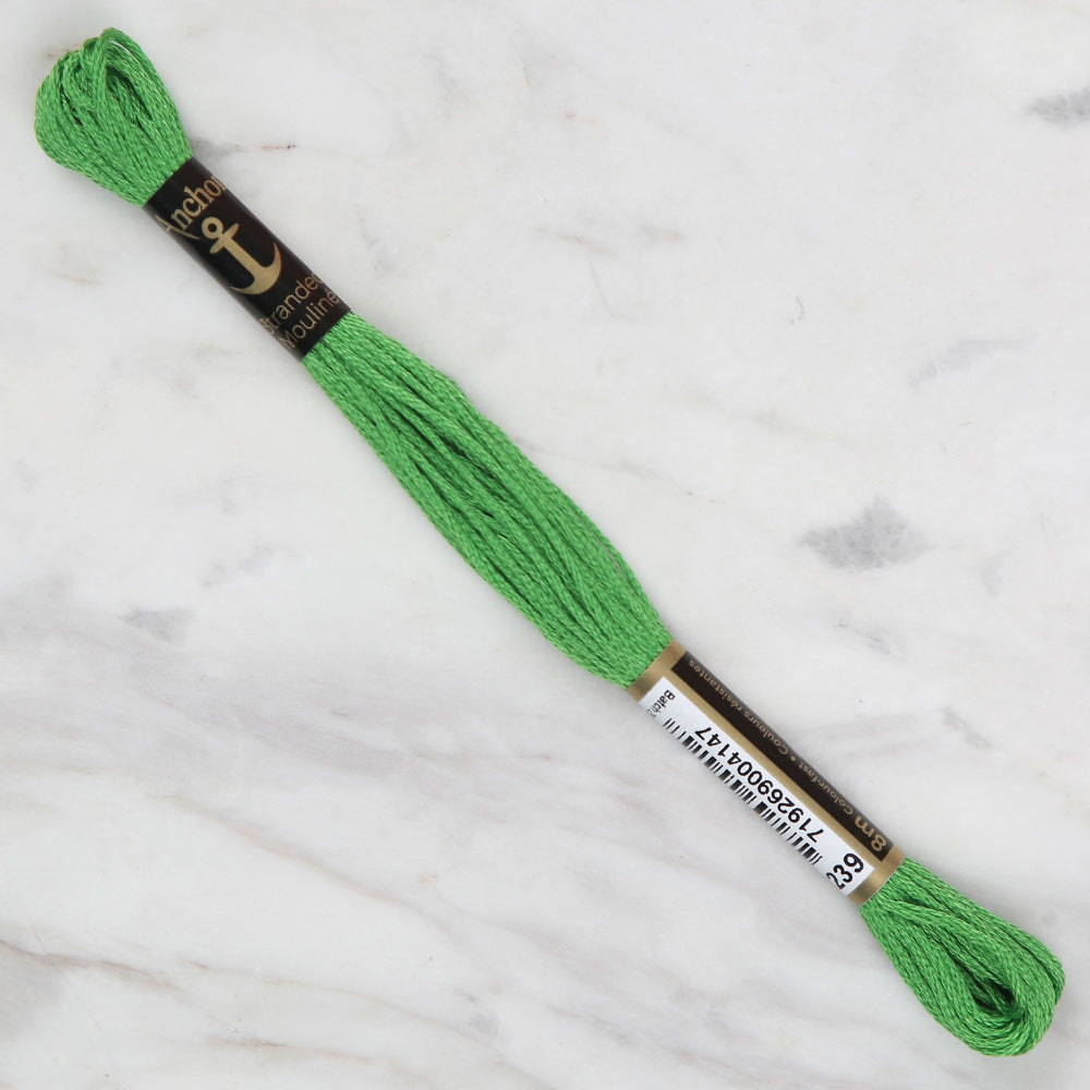 Anchor Stranded Mouline Embroidery Thread, 8m, Green - 0239