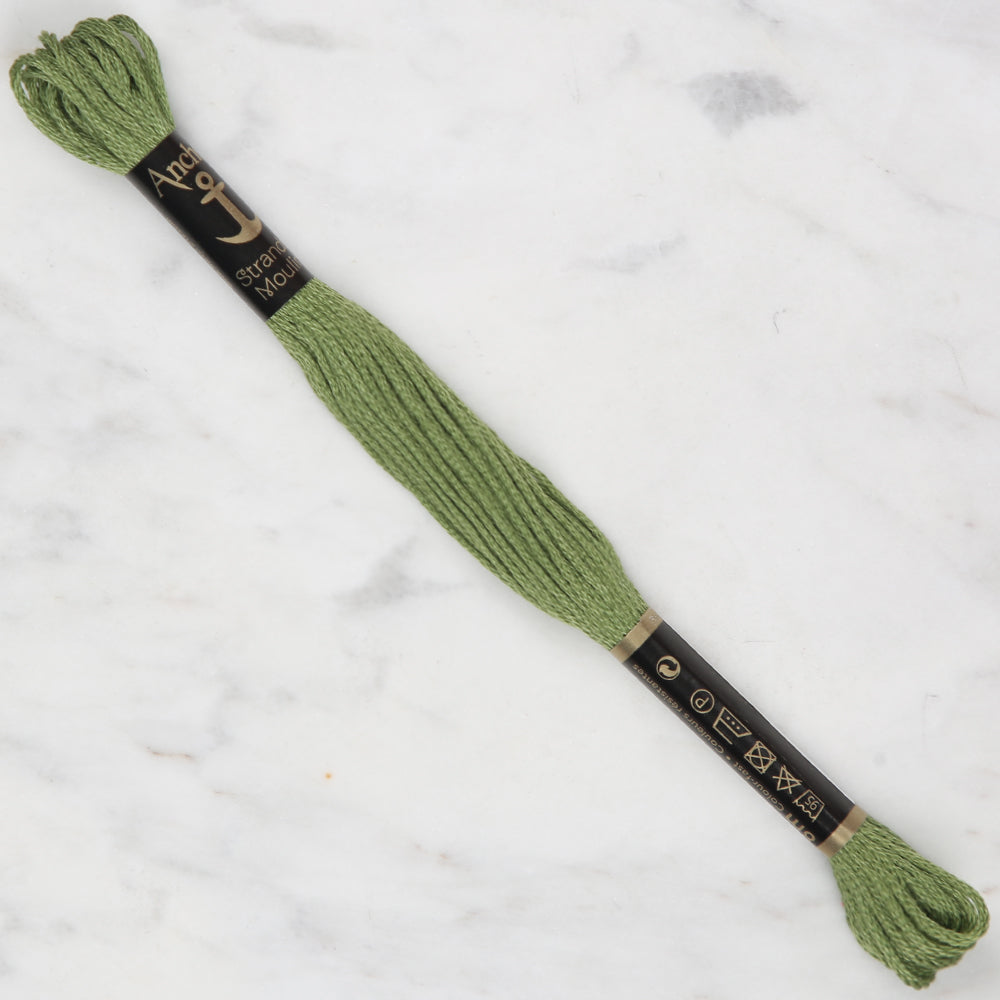 Anchor Stranded Mouline Embroidery Thread, 8m, Green - 0267