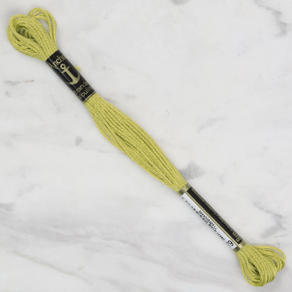 Anchor Stranded Mouline Embroidery Thread, 8m, Yellow - 0279