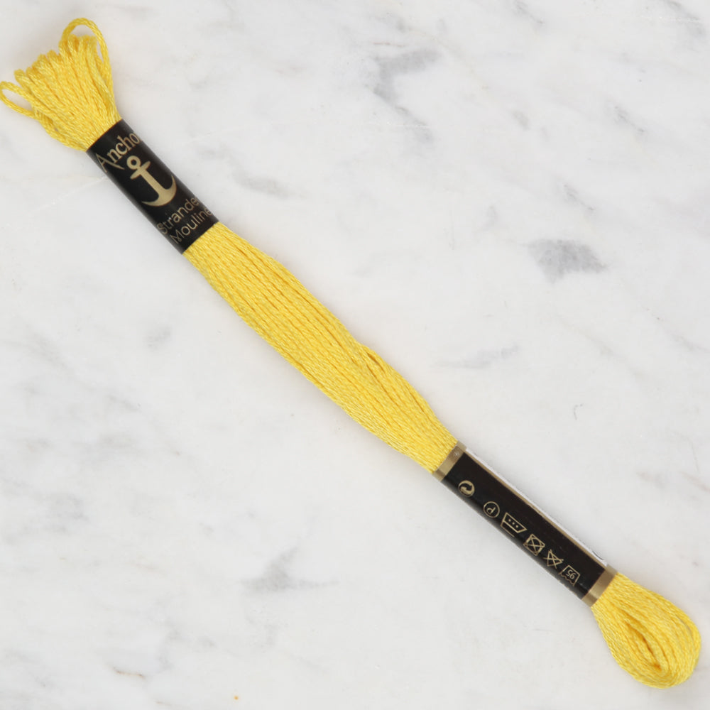 Anchor Stranded Mouline Embroidery Thread, 8m, Hardal Yellow - 0297