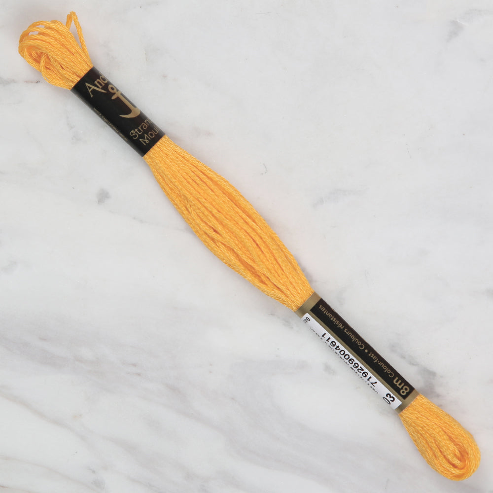 Anchor Stranded Mouline Embroidery Thread, 8m, Orange - 0303
