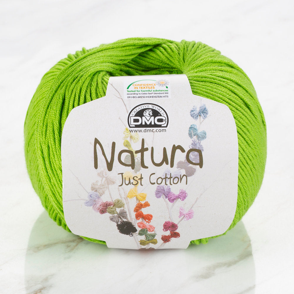 DMC Natura Just Cotton Knitting Yarn, Green - N13