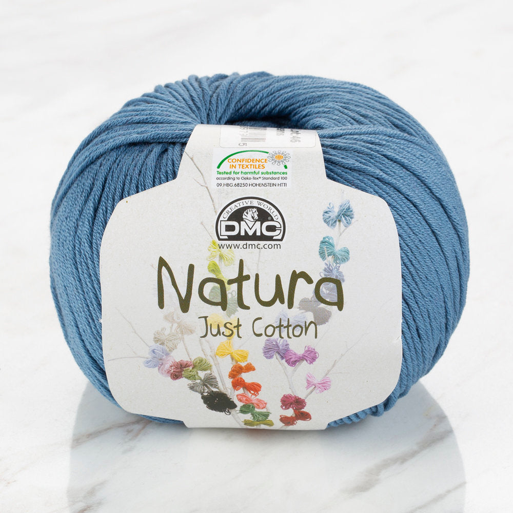 DMC Natura Just Cotton Knitting Yarn, Blue - N26