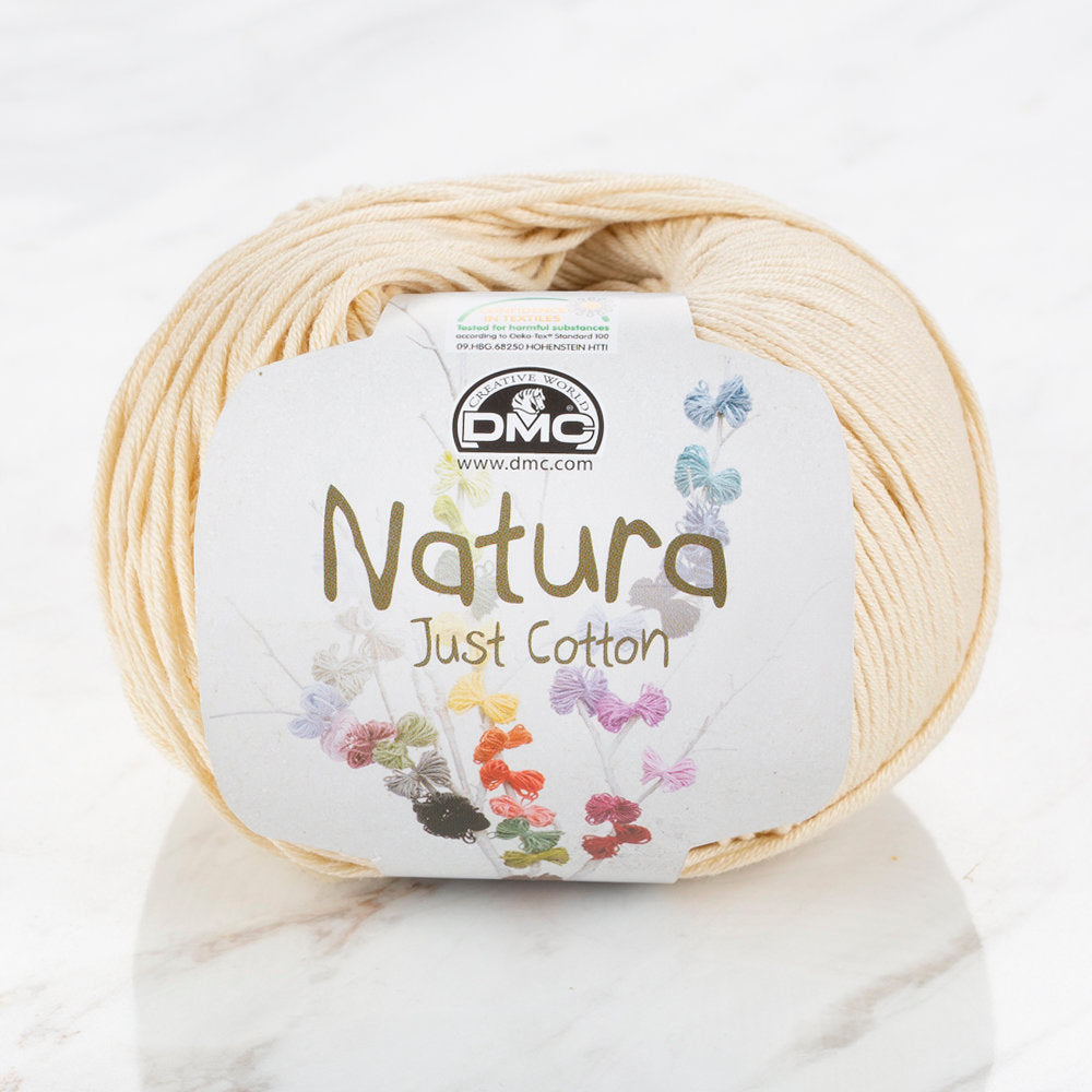 DMC Natura Just Cotton Knitting Yarn, Beige - N36