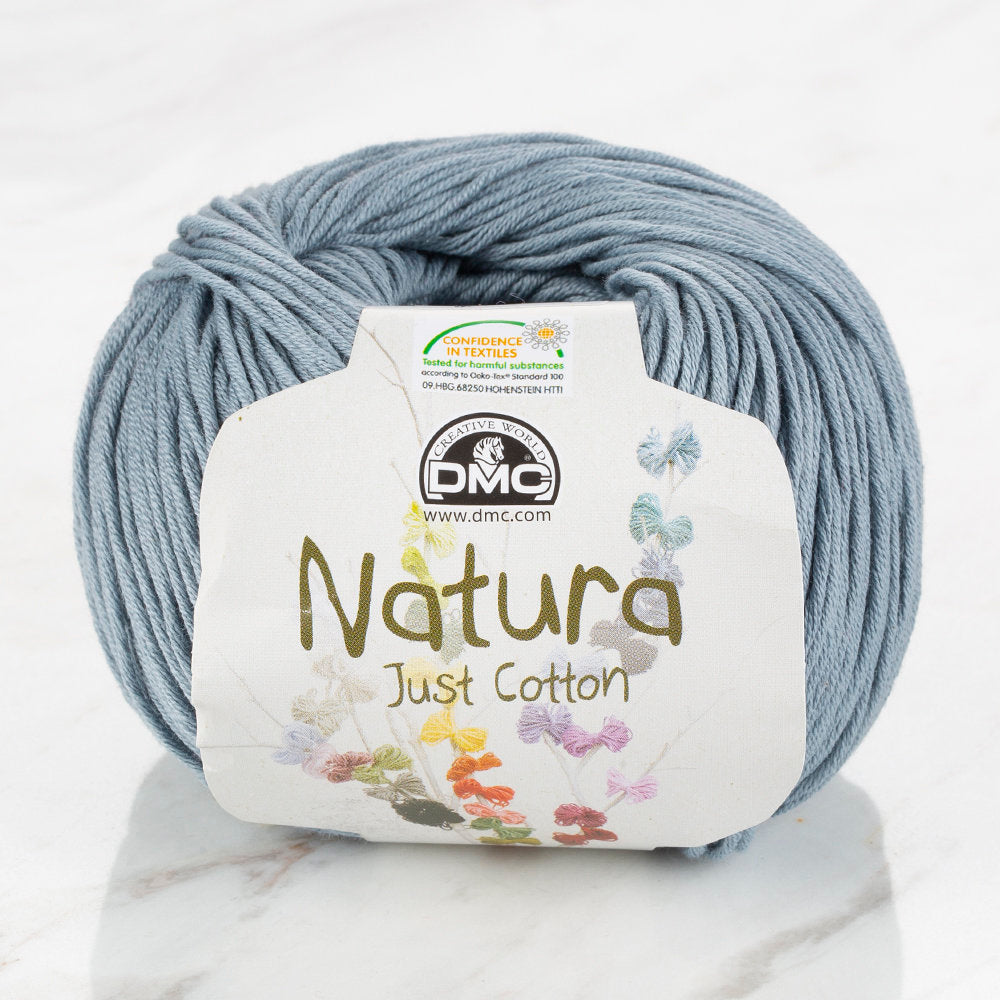DMC Natura Just Cotton Knitting Yarn, Grey - N56