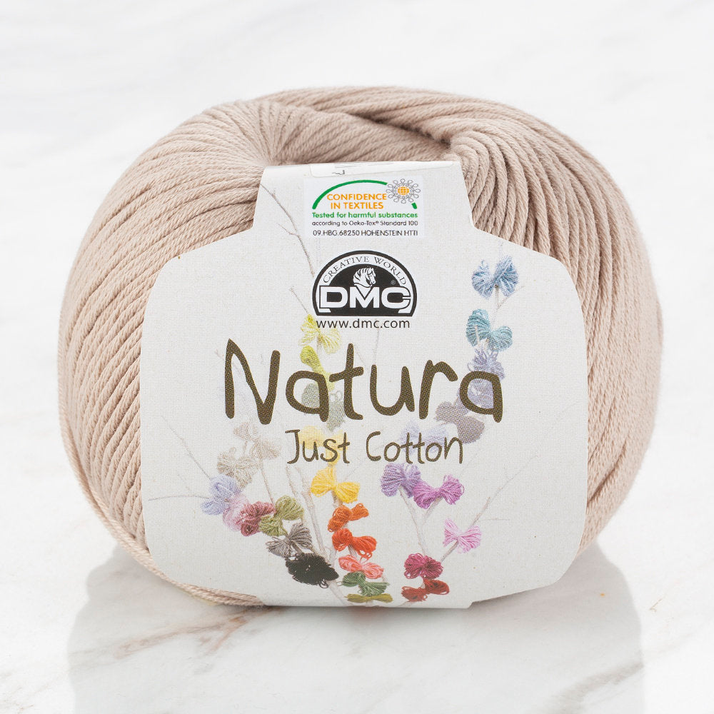 DMC Natura Just Cotton Knitting Yarn, Beige - N80