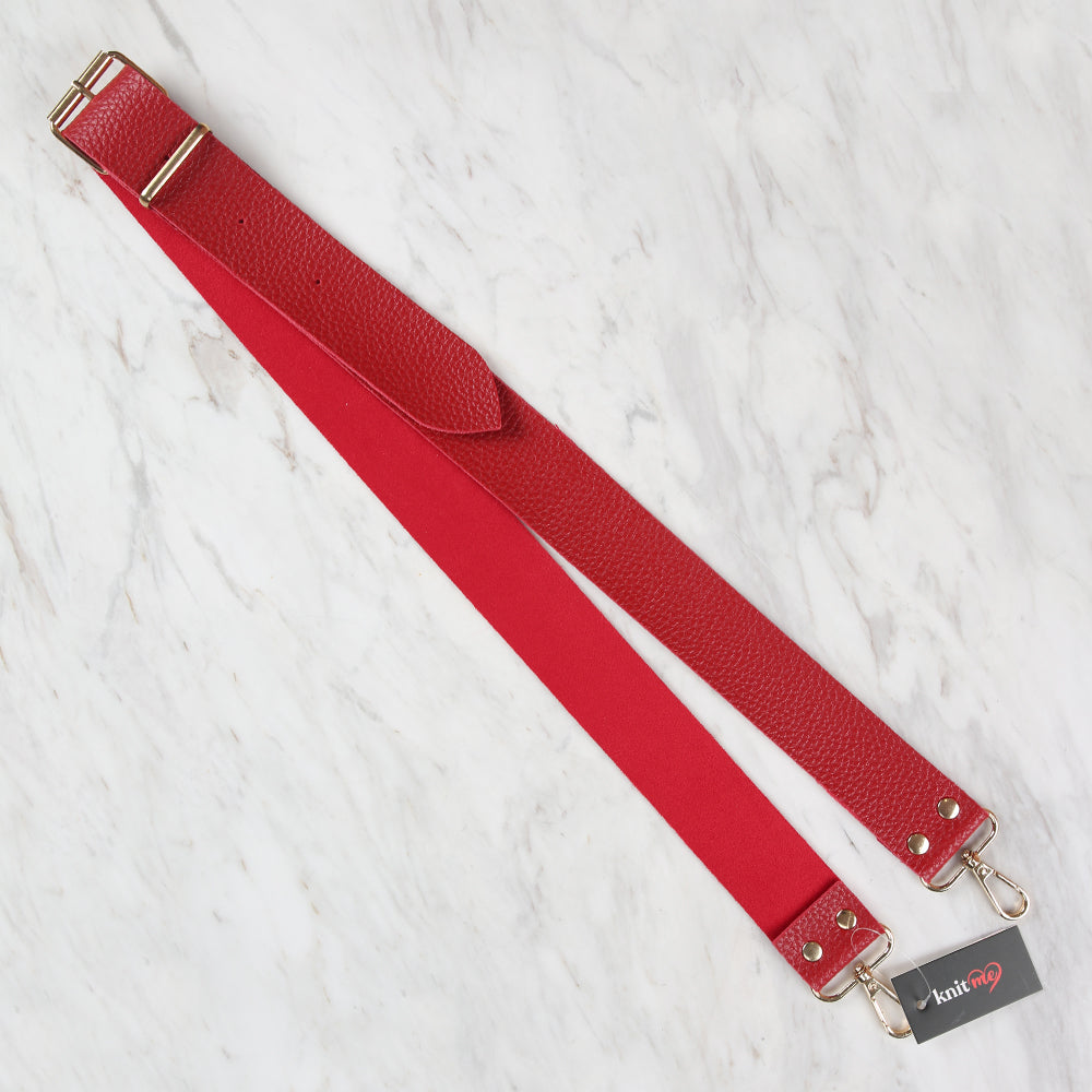 Knitme Belt Buckle Bag Hanger 125x4 cm Red BA-0005