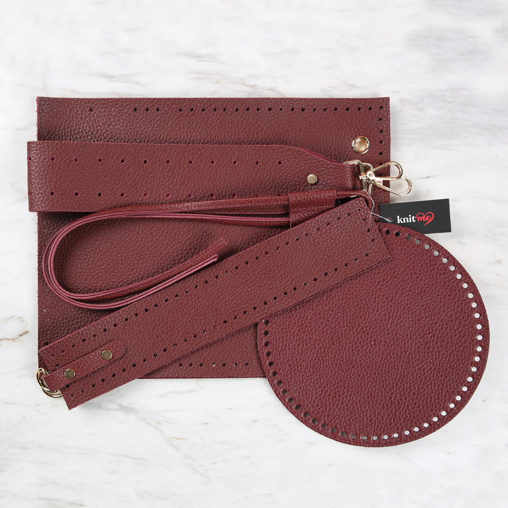 Knitme Bucket Bag Set Claret Red BA-0114