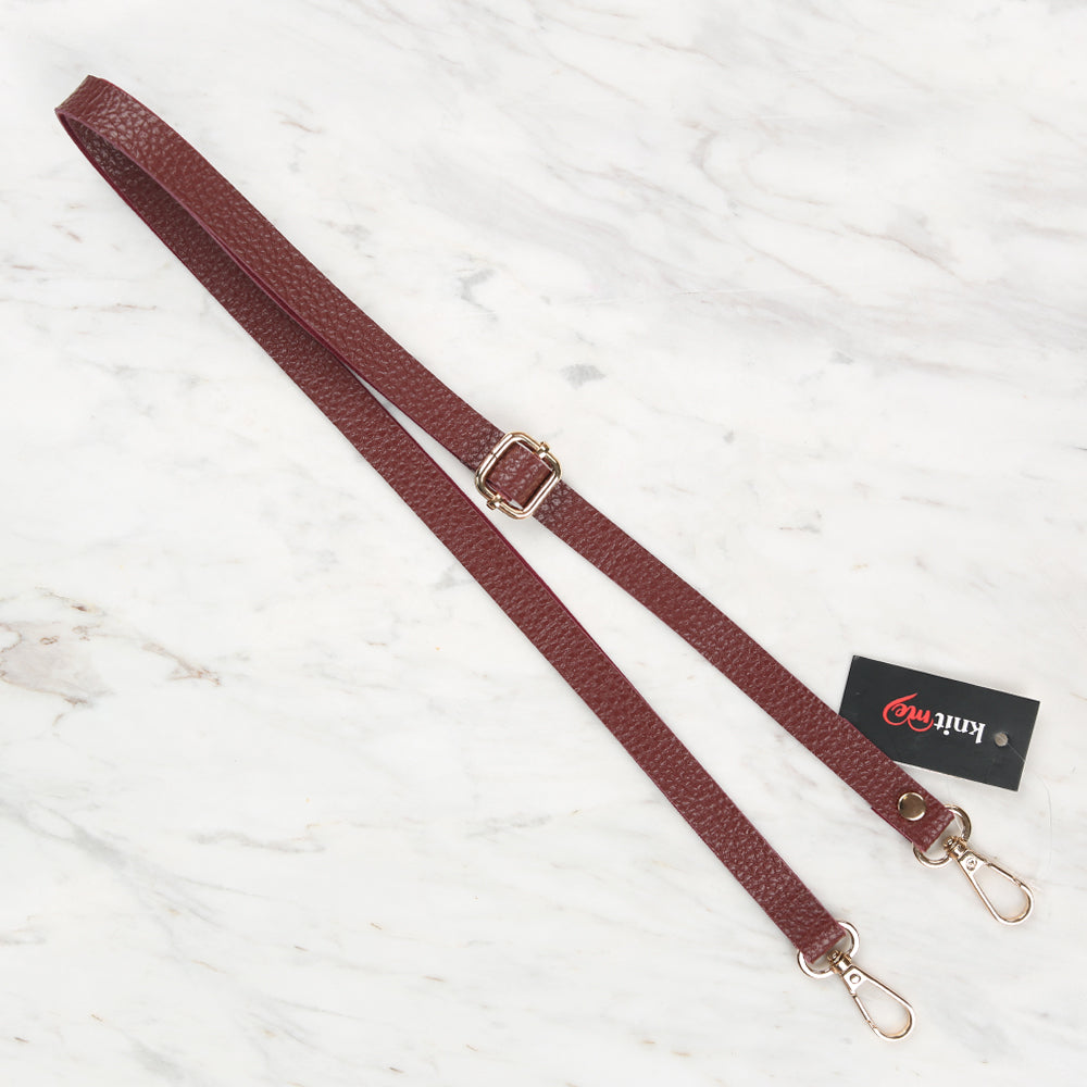 Knitme Sliding Buckle Bag Strap 135x1.5 cm Claret Red BA-0001