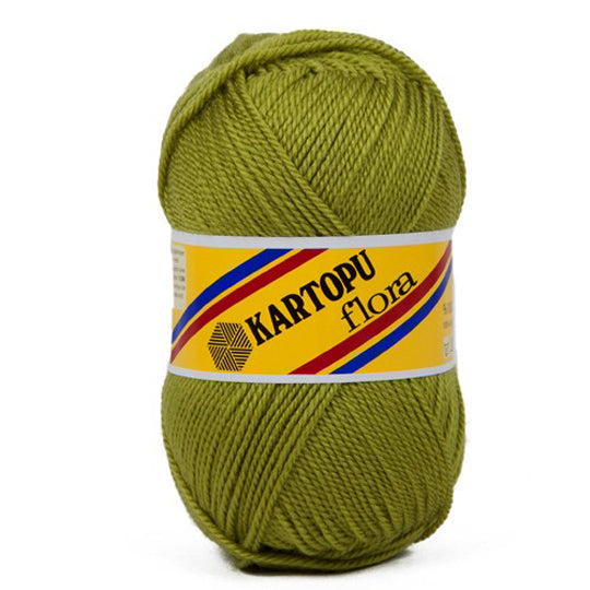 Kartopu Flora Knitting Yarn, Light Green - K442