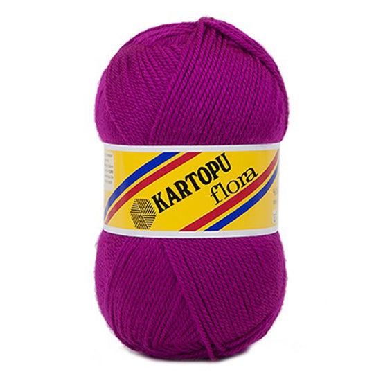 Kartopu Flora Knitting Yarn, Purple - K732