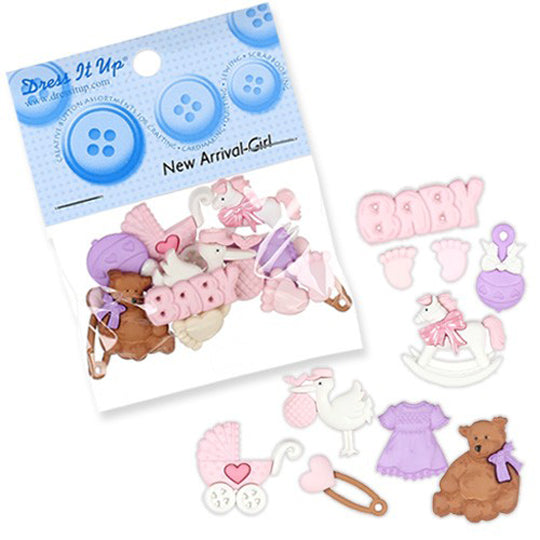 Dress It Up Creative Button Assortment, New Arrival Girl - 4750