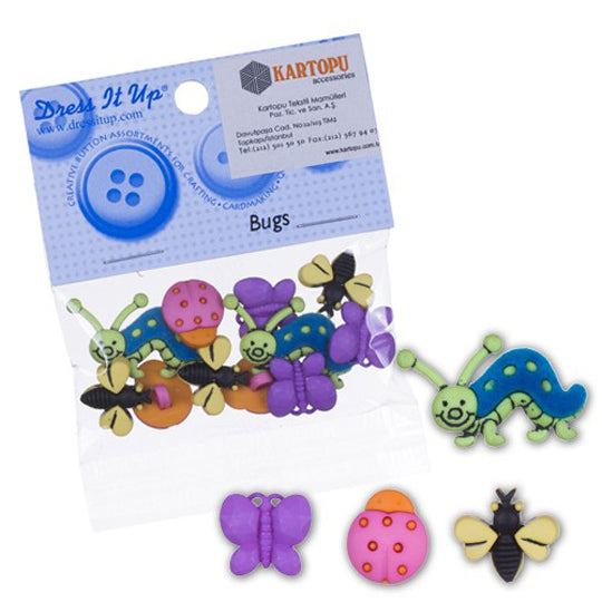 Dress It Up Creative Button Assortment, Daisy Faces - 588