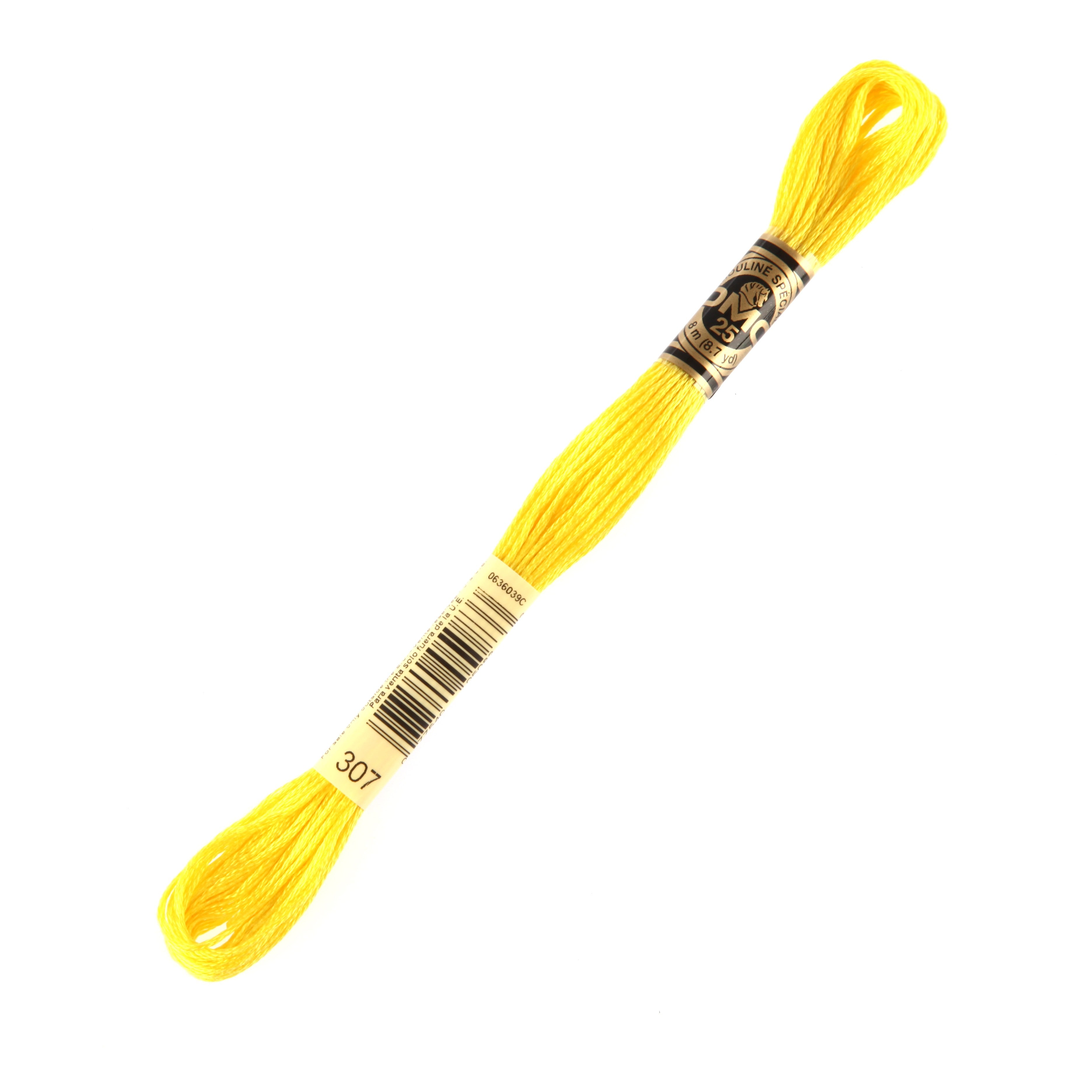 DMC Mouline Special 8 m Embroidery Thread, Yellow - 307