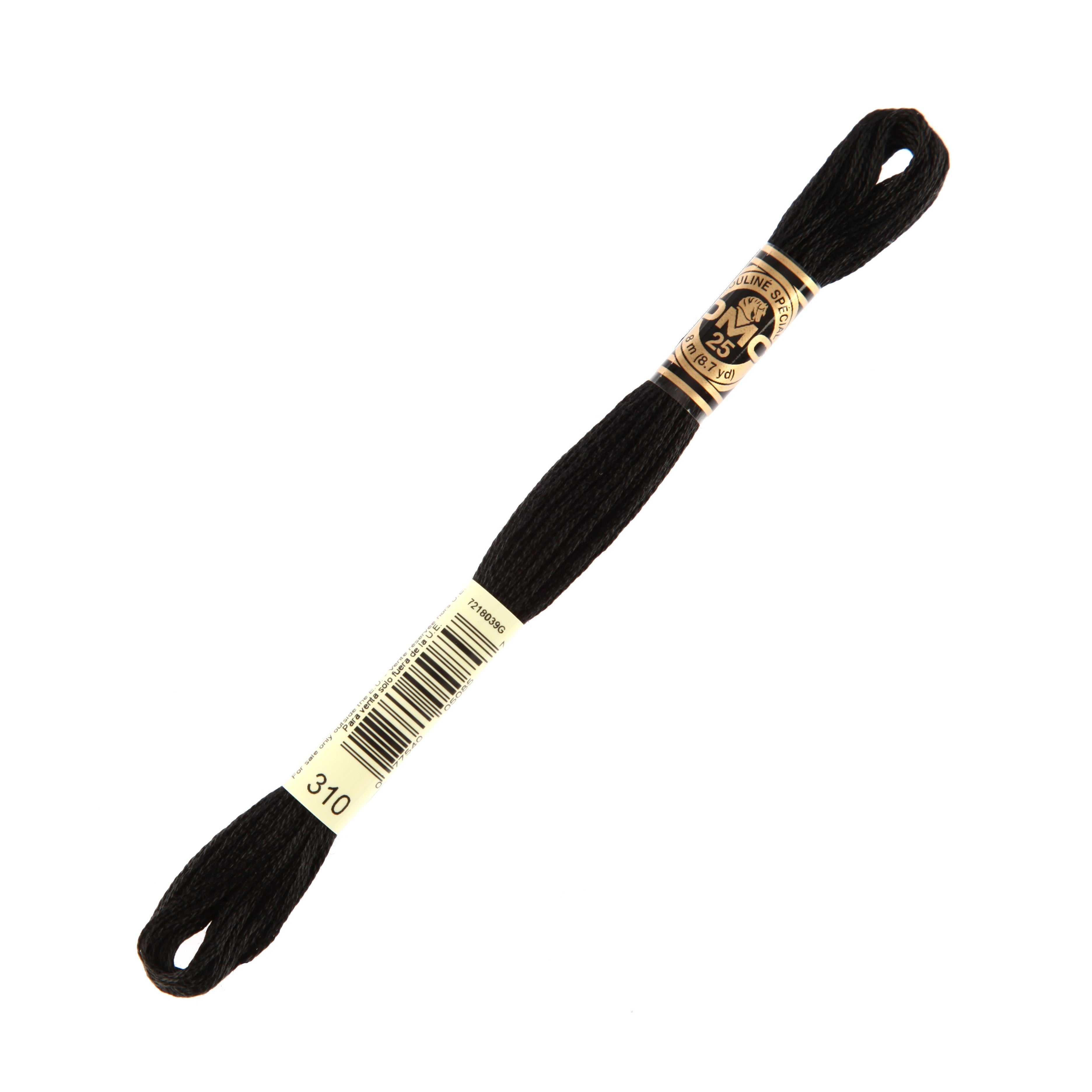 DMC Mouline Special 8 m Embroidery Thread, Black - 310