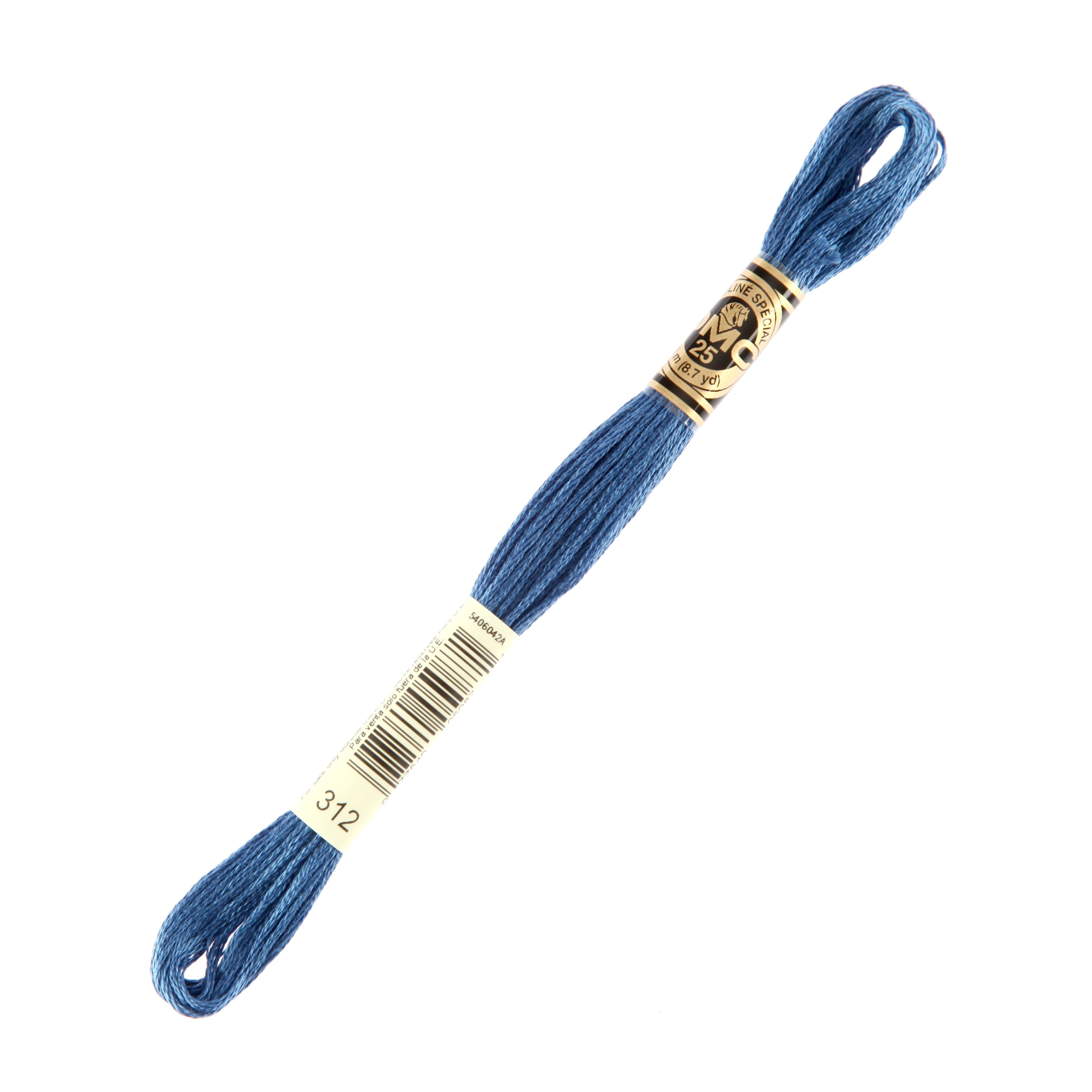 DMC Mouline Special 8 m Embroidery Thread, Blue - 312