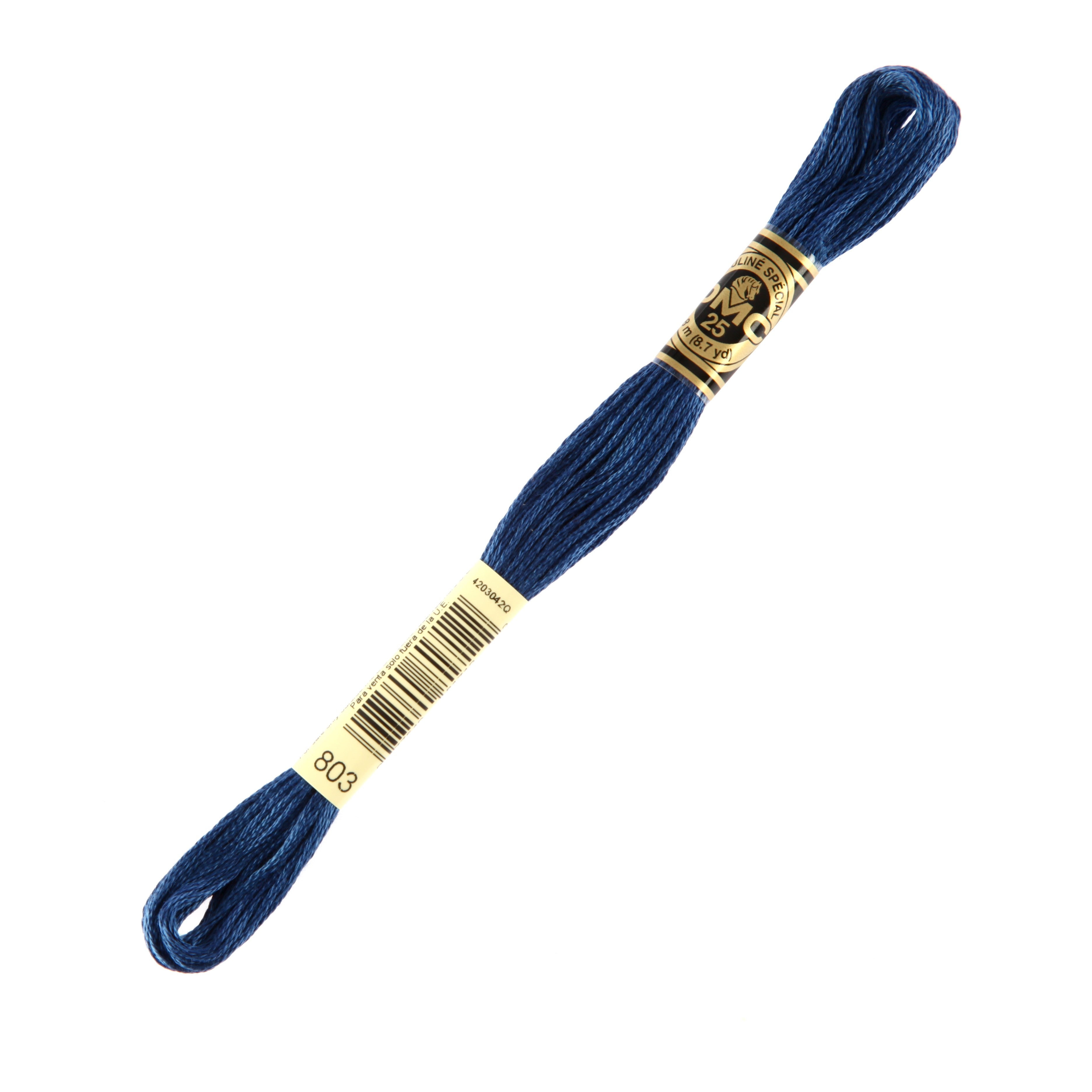 DMC Mouline Special 8 m Embroidery Thread, Navy Blue - 803