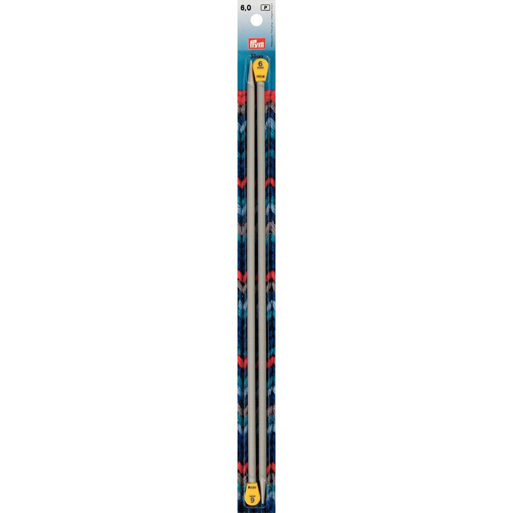 PRYM 6 mm 35 cm Aluminium Knitting Needles - 191469
