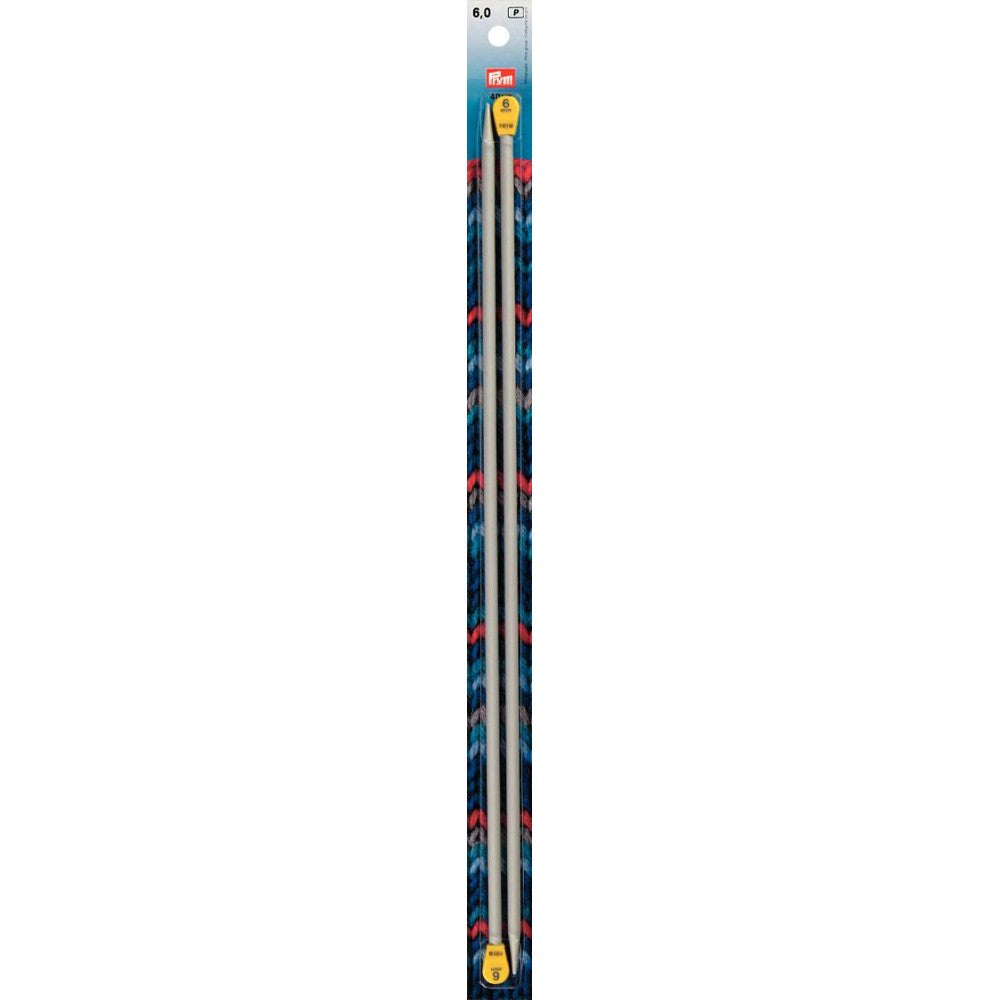 PRYM 6 mm 40 cm Aluminium Knitting Needles - 191480