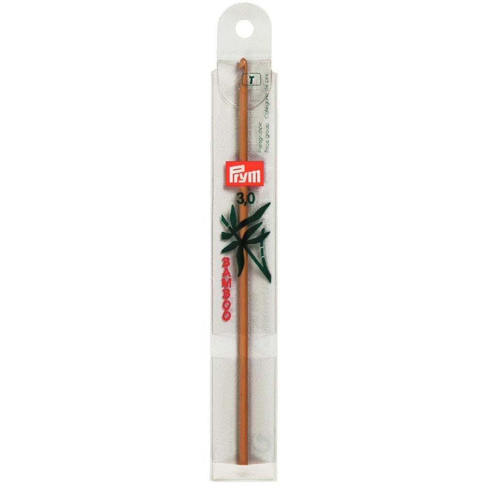 PRYM 3 mm15 cm Bamboo Crochet Hook For Wool - 195602