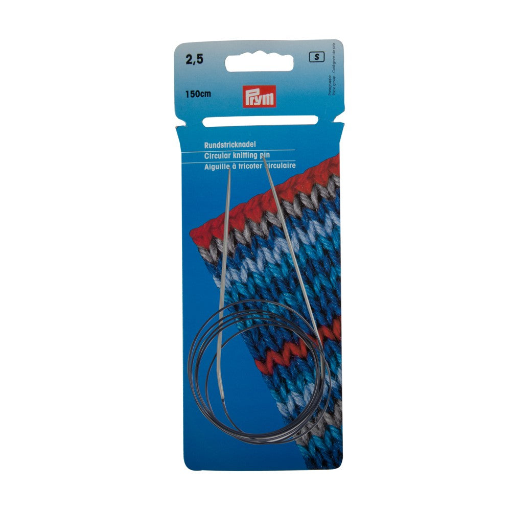 PRYM 2.5 mm 100 cm Aluminium Circular Knitting Needle -211221