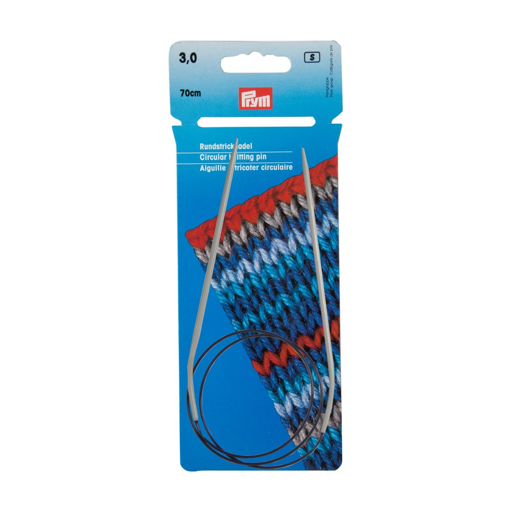 PRYM 3 mm 70 cm Aluminium Circular Knitting Needle - 211233