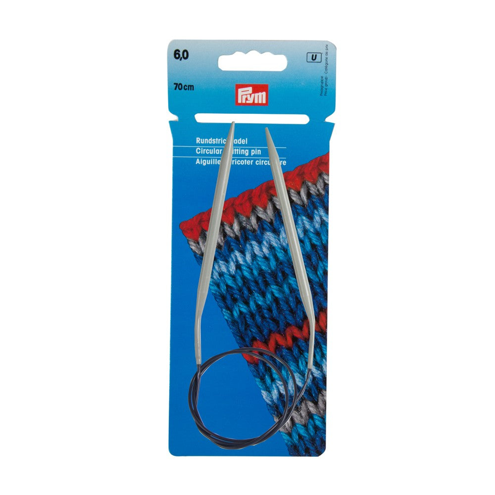 PRYM 6 mm 70 cm Aluminium Circular Knitting Needle - 211308