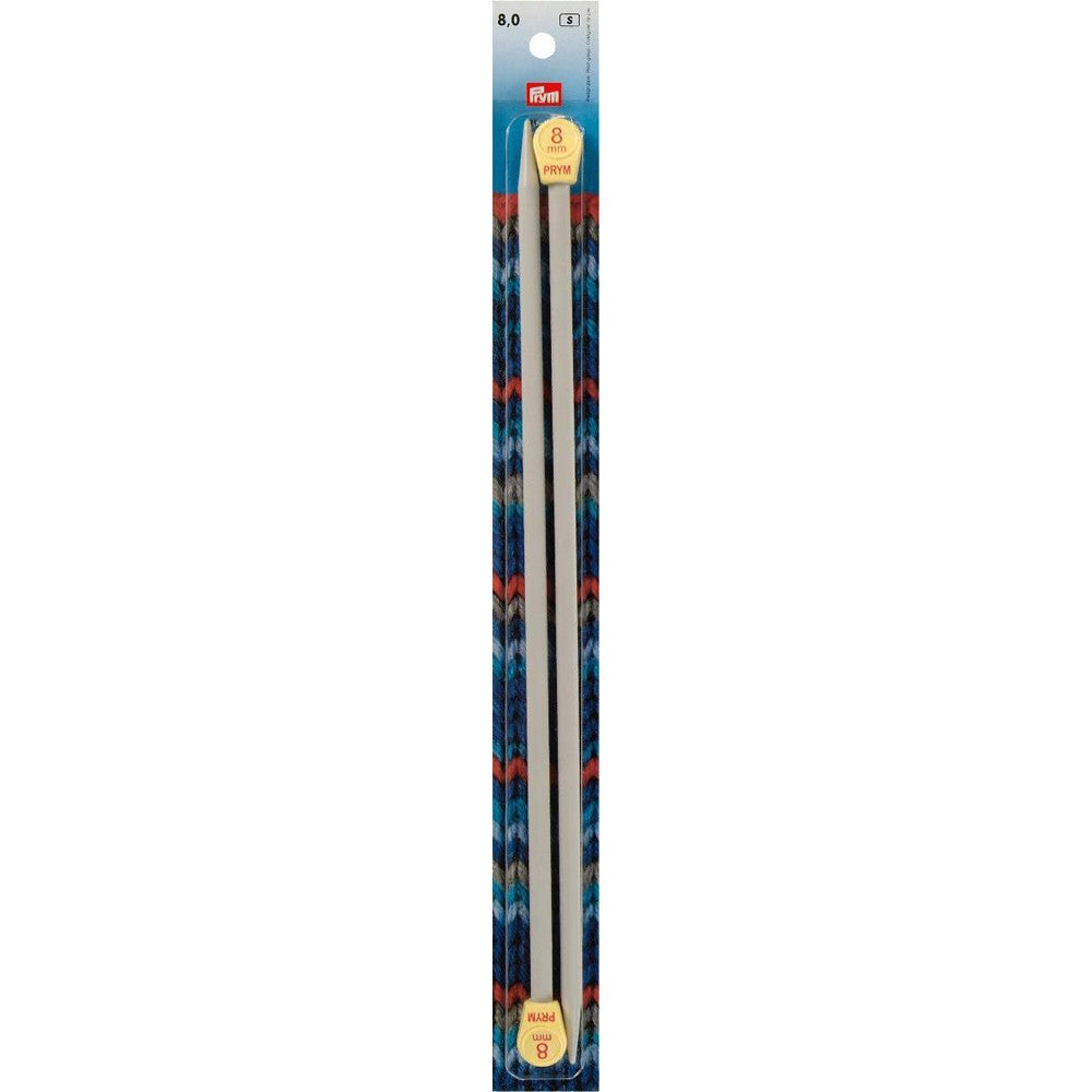 PRYM 8 mm 35 cm Aluminium Knitting Needles - 218219