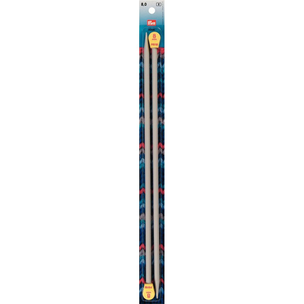 PRYM 8 mm 40 cm Aluminium Knitting Needles - 218230