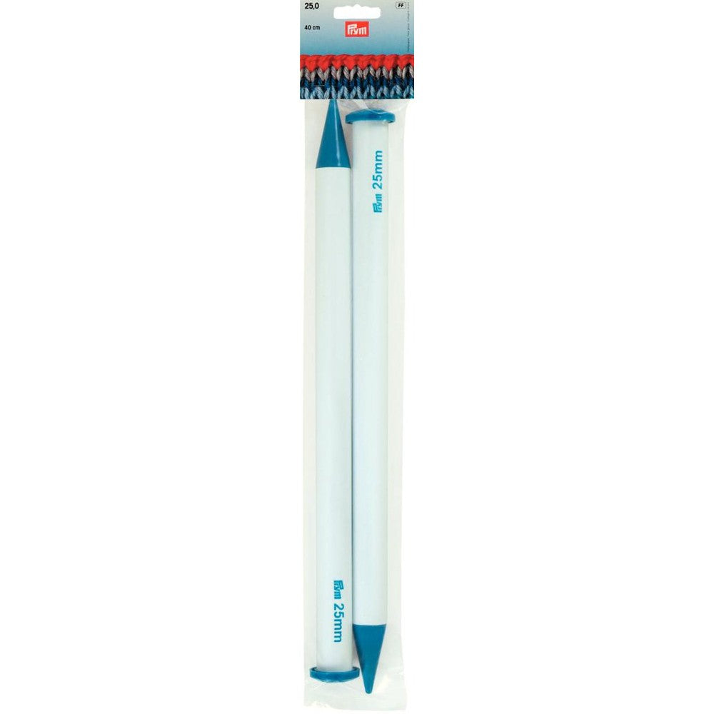 PRYM 25 mm 40 cm Plastic Knitting Needles - 218236