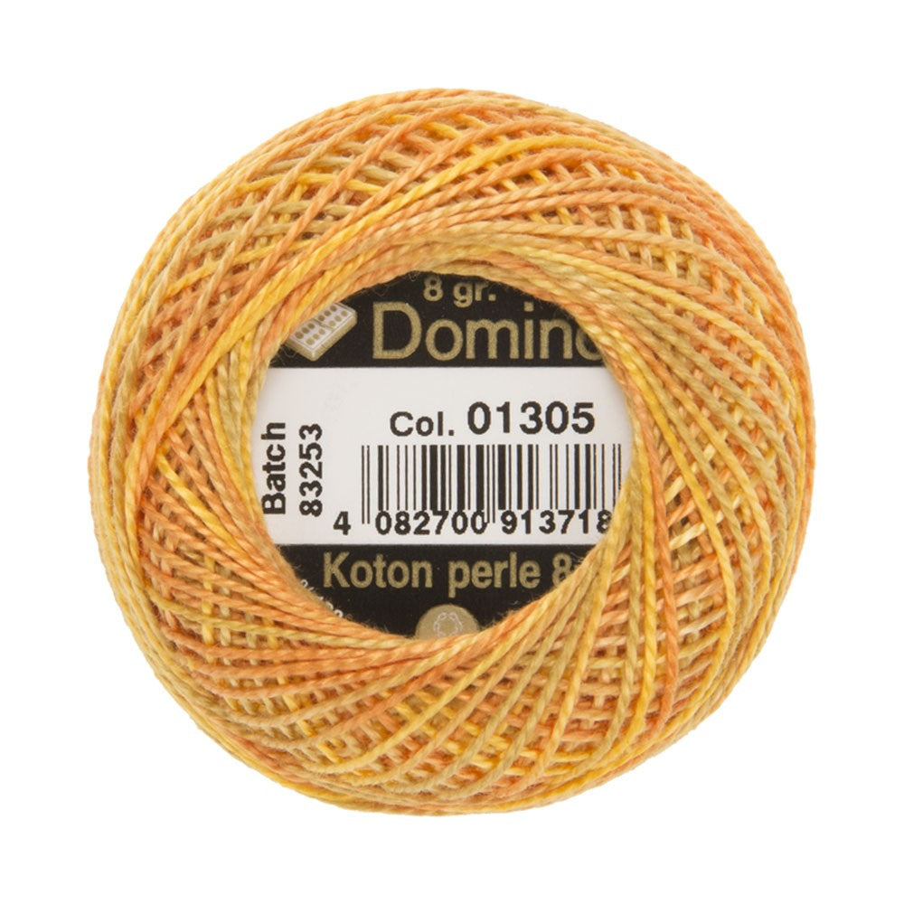 Domino Cotton Perle Size 8 Embroidery Thread (8 g), Variegated - 4598008-01305