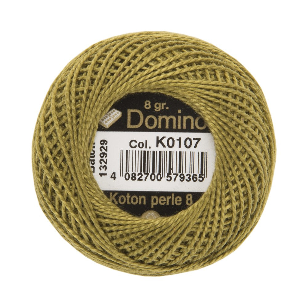 Domino Cotton Perle Size 8 Embroidery Thread (8 g), Brown - 4598008-K0107
