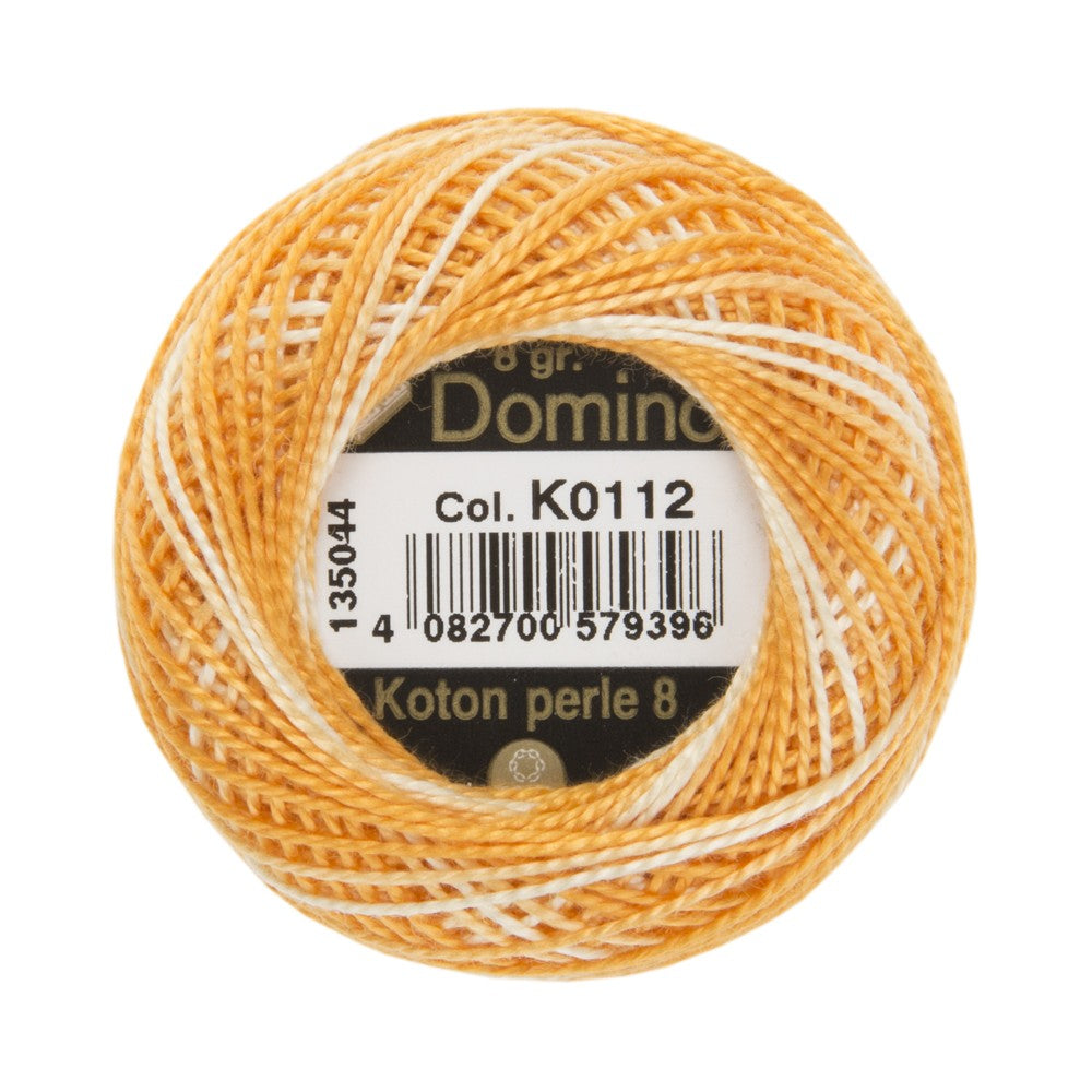 Domino Cotton Perle Size 8 Embroidery Thread (8 g), Variegated - 4598008-K0112