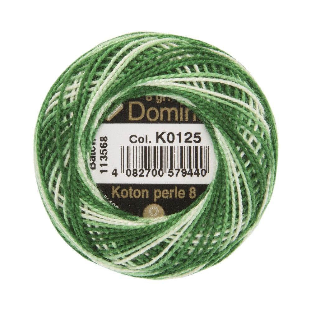 Domino Cotton Perle Size 8 Embroidery Thread (8 g), Variegated - 4598008-K0125