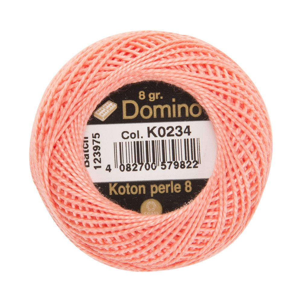 Domino Cotton Perle Size 8 Embroidery Thread (8 g), Pink - 4598008-K0234