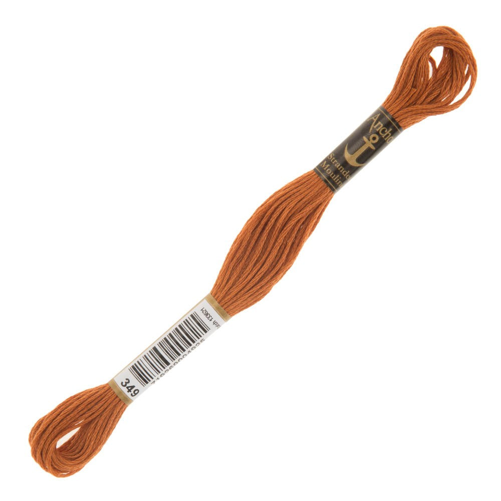 349: Anchor Stranded Mouline Cotton Skein - 8m 349: Anchor Stranded Mouline Cotton Skein - 8m