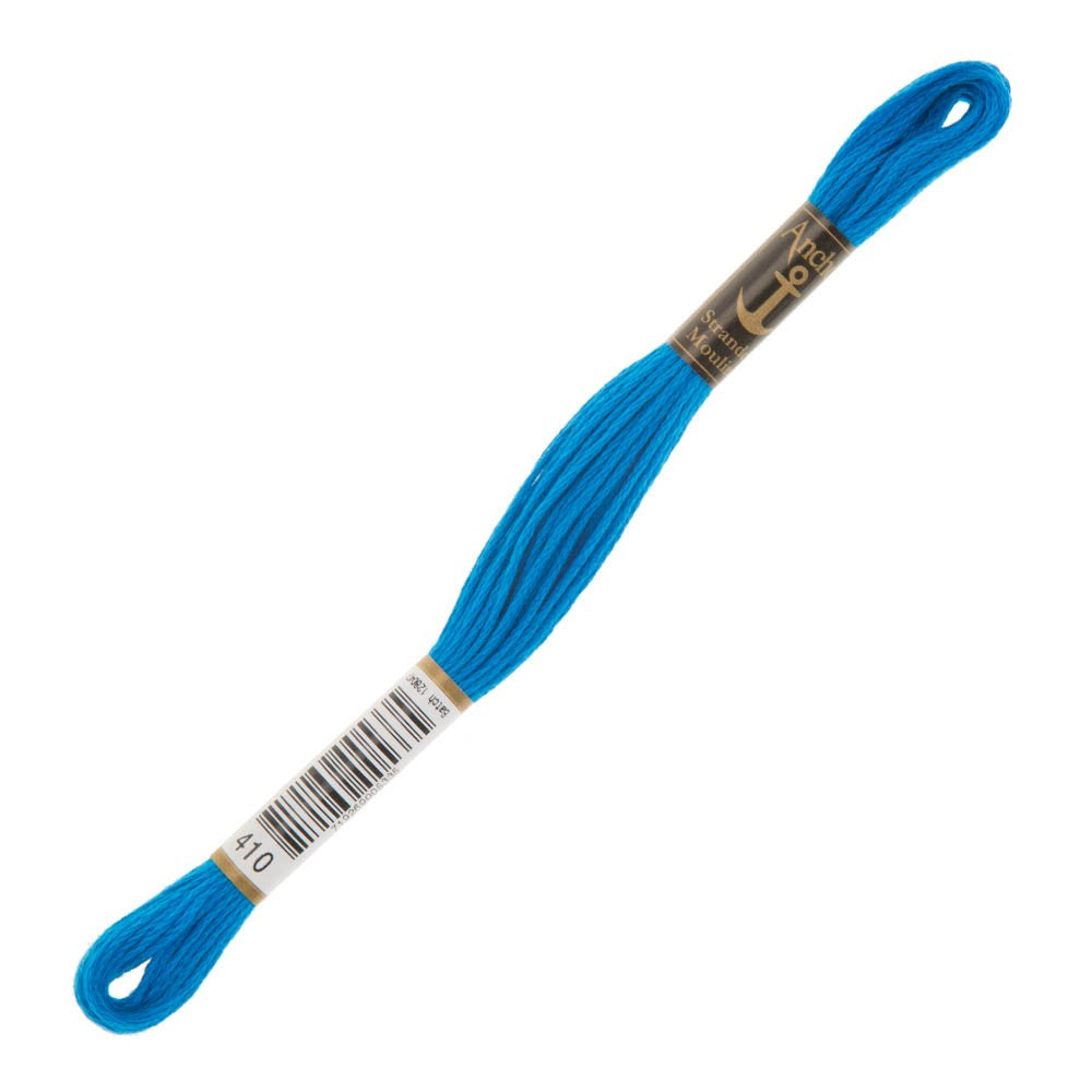 Anchor Stranded Mouline Embroidery Thread, 8m, Blue - 0410
