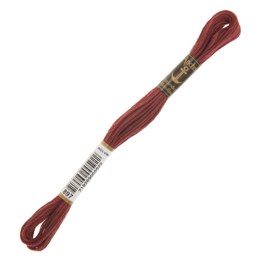 897: Anchor Stranded Mouline Cotton Skein - 8m 897: Anchor Stranded Mouline Cotton Skein - 8m