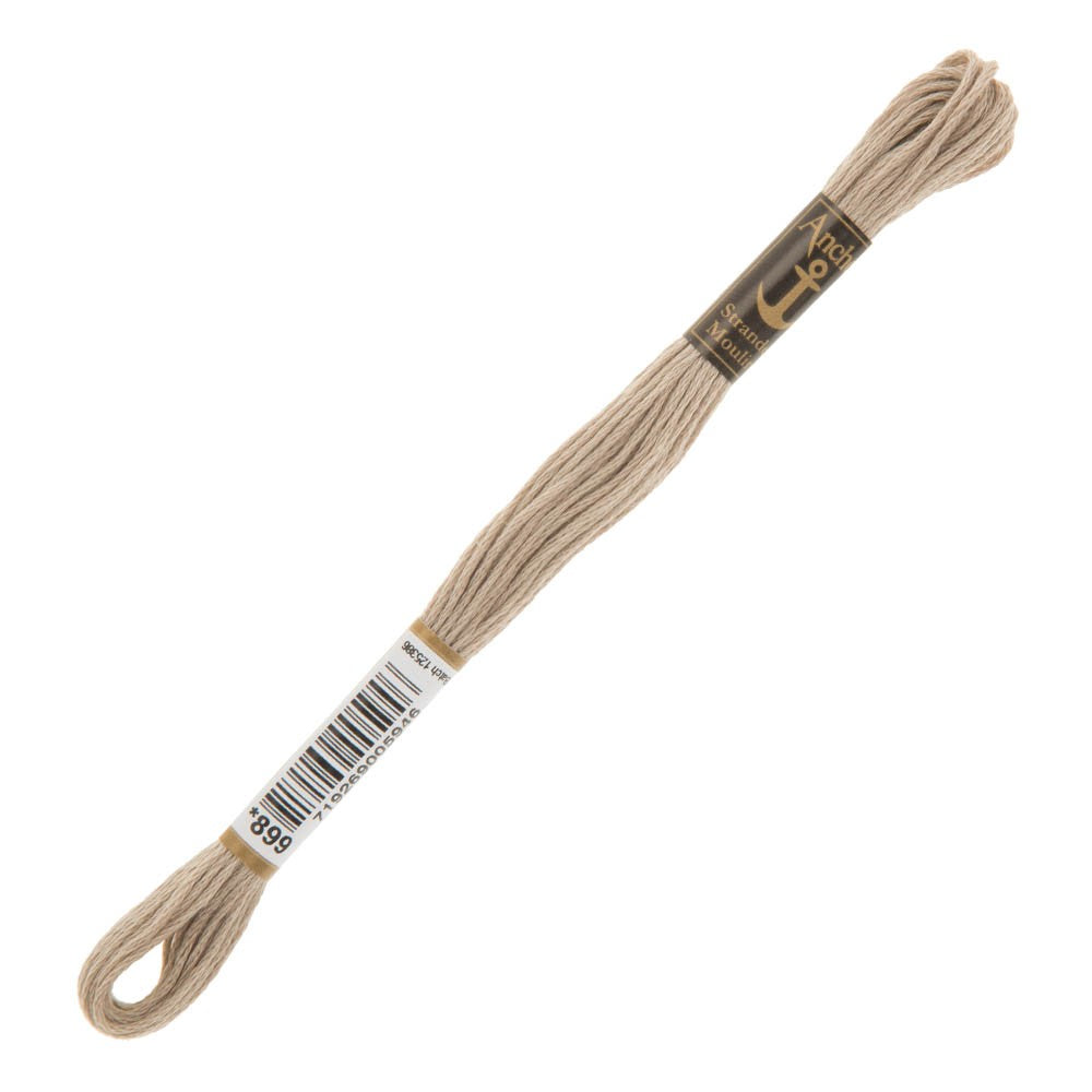 Anchor Stranded Mouline Embroidery Thread, 8m, Beige - 0899
