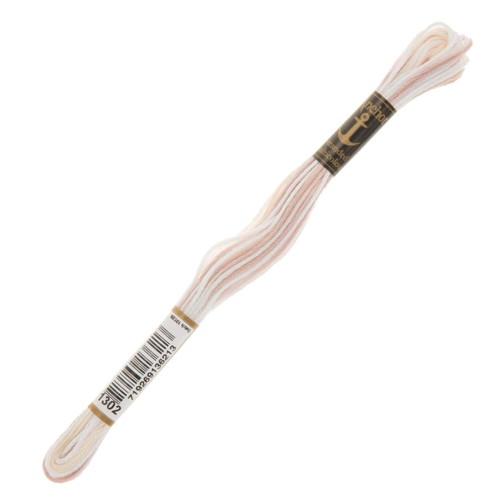 Anchor Stranded Mouline Embroidery Thread, 8m, Variegated - 1302