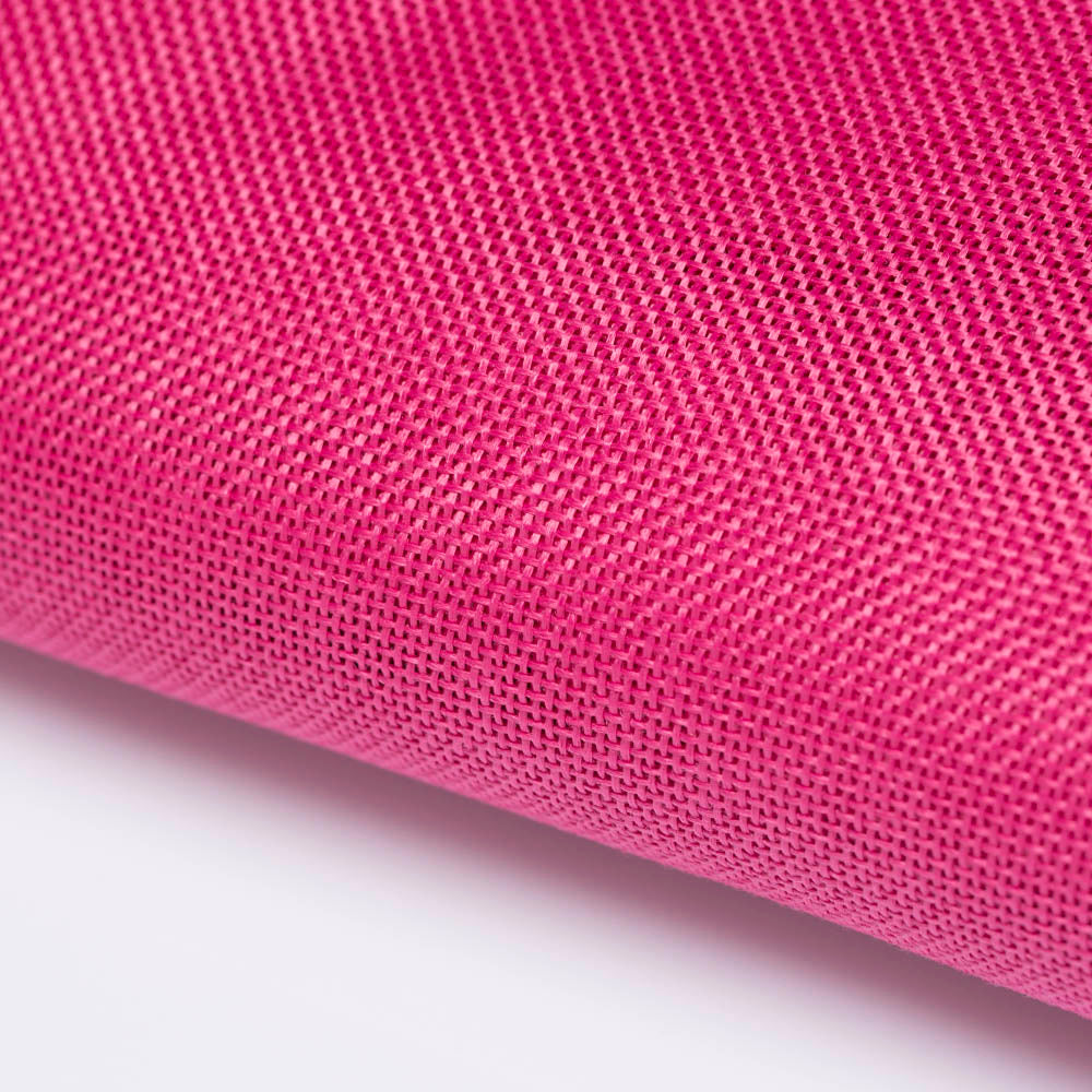 La Mia 50 cm x 1 m Jute Fabric, Fuchsia - J27