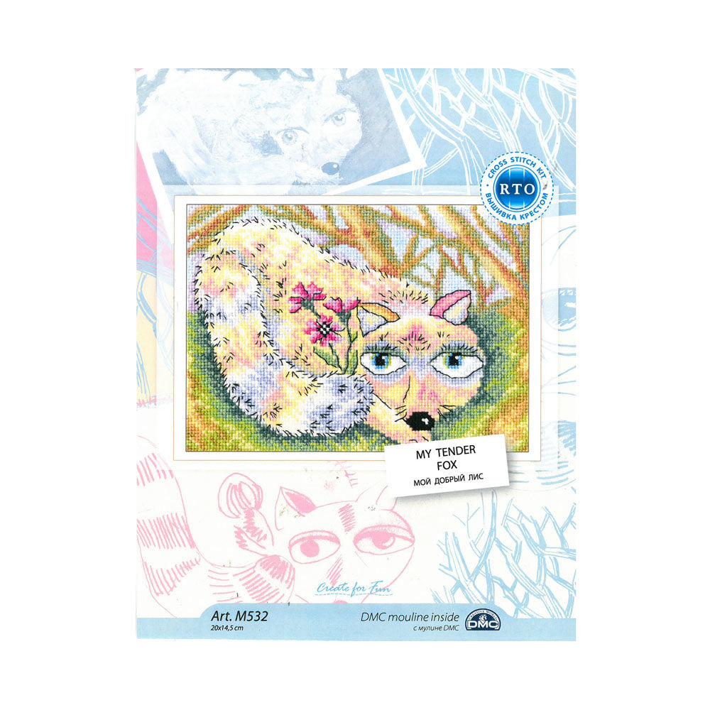 RTO Baltic 20 x 14.5 cm Cross Stitch Kit, My Tender Fox - M532