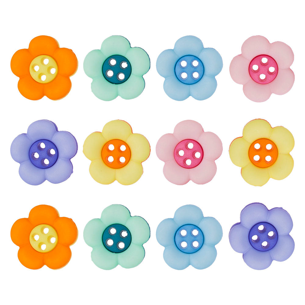 Dress It Up Creative Button Assortment, Two Part Daisy - 6948