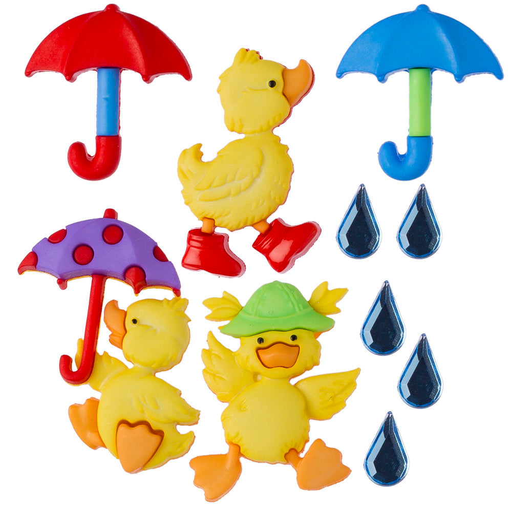Dress It Up Creative Button Assortment, Puddle Jumpers - 8978