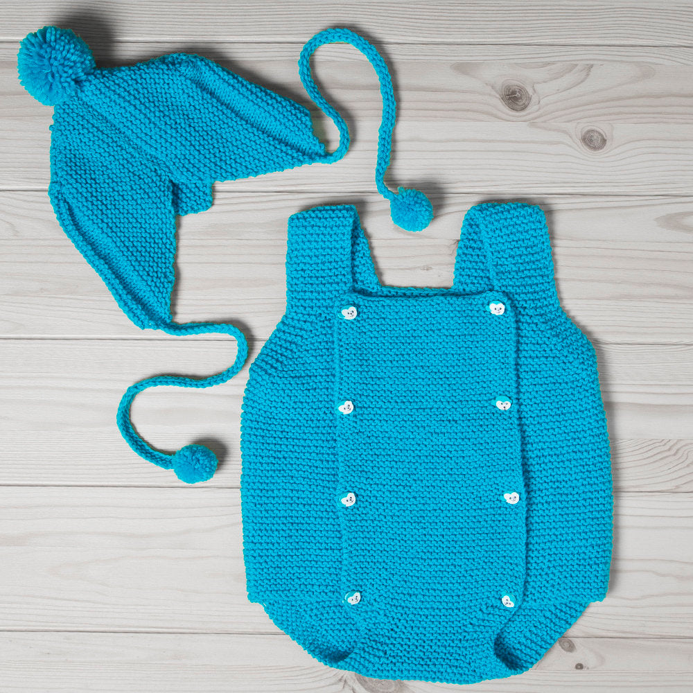 Madame Tricote Paris Lux Baby Knitting Yarn, Blue - 23-3010