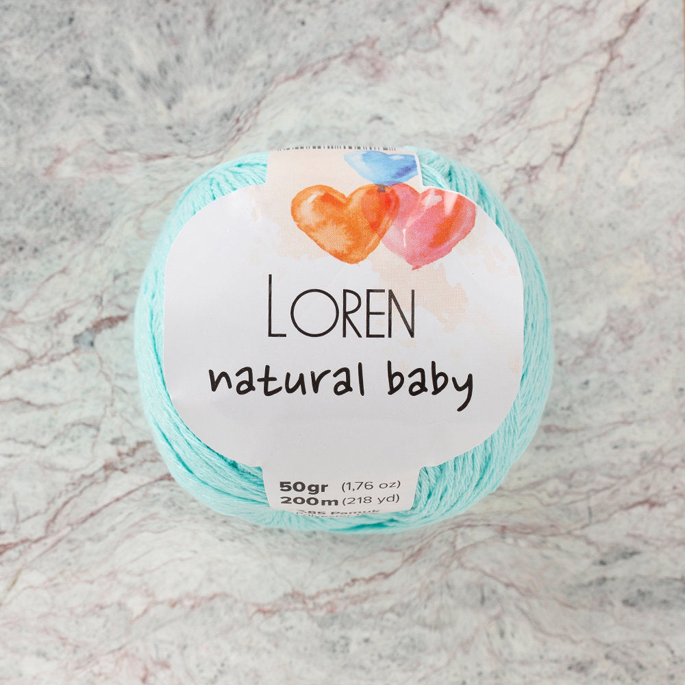 Loren Natural Baby Yarn, Green - R087