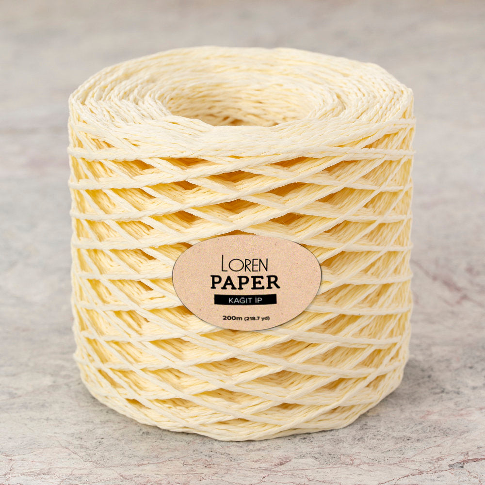 Loren Paper Yarn, Cream - RH27